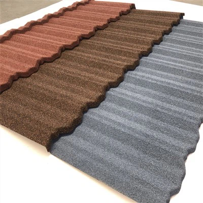 古典的なタイルの石でコーティングされた屋根瓦